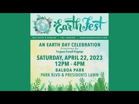 Balboa Park hosting San Diego EarthFest on April 22