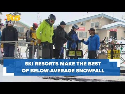 Ski resorts make the best of a season with below-average snowfall