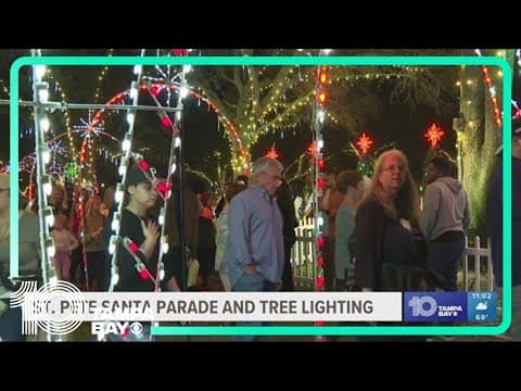 Thousands flock to St. Pete Santa parade and tree lighting