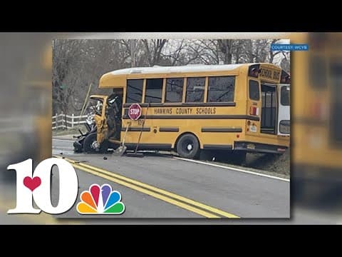 THP: Bus driver killed, 2 kids not hurt after truck hits school bus on SR 70 in Hawkins County