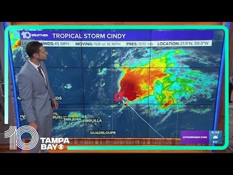 Tracking the Tropics: Tropical Storm Cindy continues to weaken quickly