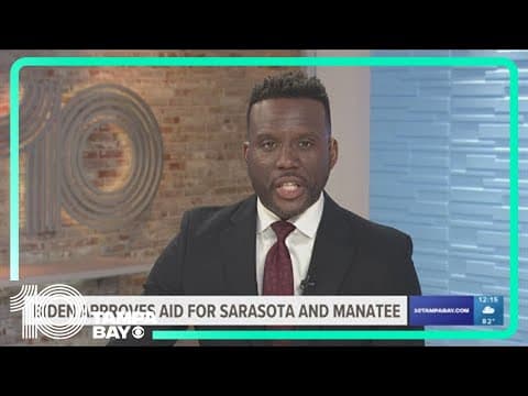 President Biden approved a major disaster declaration for 10 Florida counties following Debby