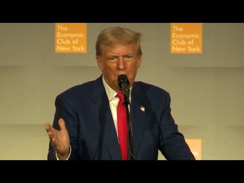 Donald Trump speaks, holds Q&A at The Economic Club of New York (Sept. 4, 2024)