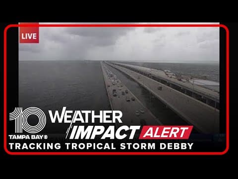 Howard Frankland Bridge reopens after damage from Hurricane Debby