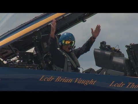 Former Ohio State player flies with Blue Angels ahead of Columbus Air Show