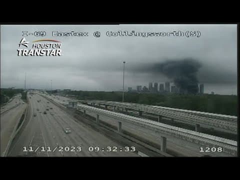 HFD: Crews battling warehouse fire north of downtown Houston