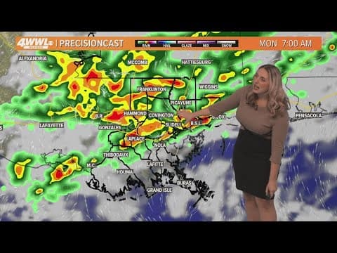 New Orleans Weather: Warm and nice Sunday, rain and storms on Monday