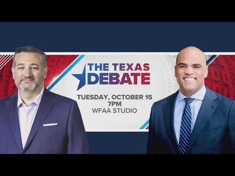 Ted Cruz and Colin Allred gearing up for "The Texas Debate"
