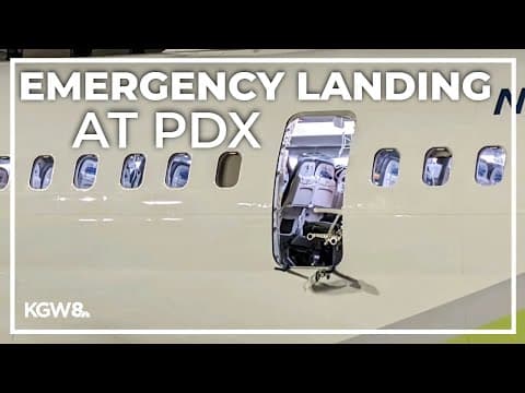 Alaska Airlines flight does emergency landing into PDX after window blows out