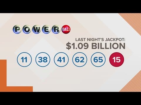 No Powerball jackpot winners from last night's drawing