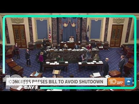 Bill to avoid government shutdown heads to Biden's desk