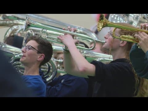 Avon High School marching band prepares to perform on one of nation's biggest stages