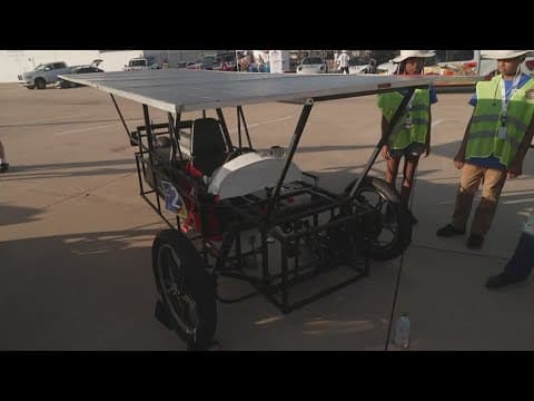 Students build solar-powered vehicles, test them out in North Texas today
