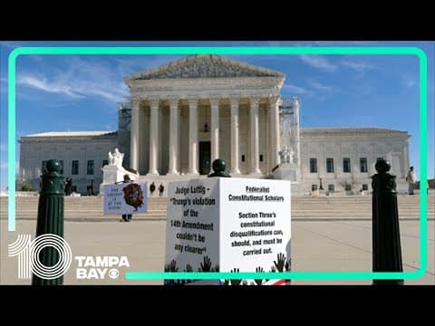 LIVE AUDIO | Supreme Court hears arguments to decide if Trump is eligible for 2024 election