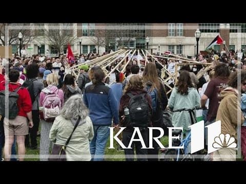 9 arrested after setting up encampment at U of M
