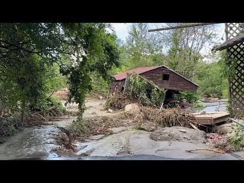 Video shows damage, debris piles from Vermont flooding