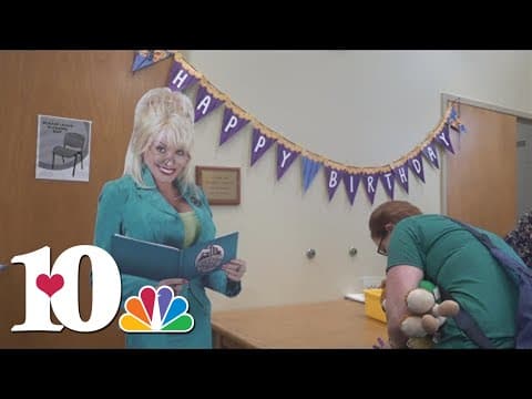 Celebrating Dolly's birthday with a book