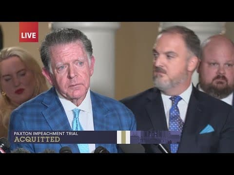 AG Ken Paxton's defense talks to press after he was acquitted of 16 articles of impeachment