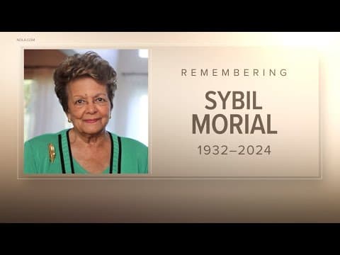 Funeral arrangements made for Sybil Morial