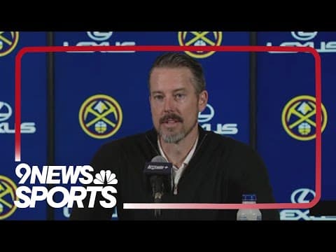 Josh Kroenke holds news conference as Nuggets prepare for playoffs