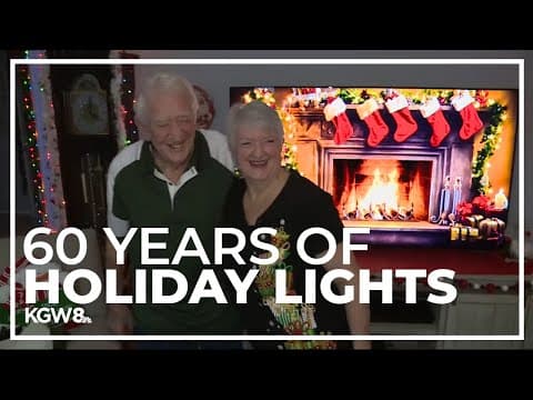 'Gets a little bigger every year': Beaverton couple continues decades-long holiday lights tradition