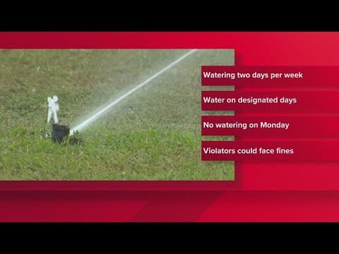 Katy now has mandatory water restrictions and those who violate may face a steep fine