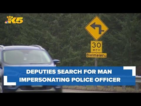 Officers searching for man impersonating law enforcement, making traffic stops in Kitsap County