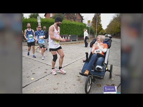 Colin Farrell completes Dublin marathon, pushes friend over the finish line