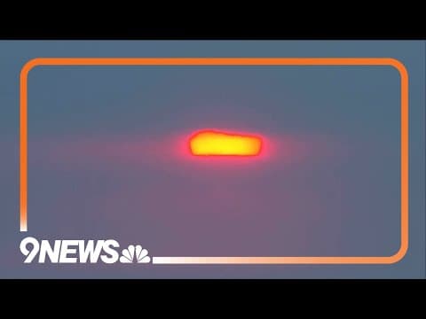 Mile High sunrise: Orange sun rises in Denver's Broncos Country