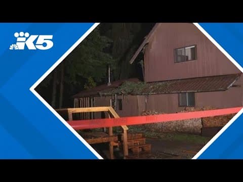 'Biblical rain' washes away hillside under house in Brinnon