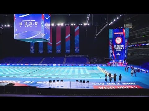 Lucas Oil Stadium becomes giant natatorium for Olympic Swim Trials