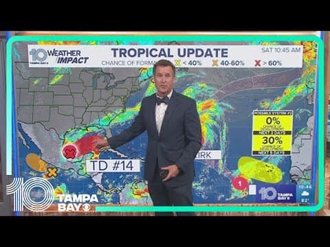 Tracking the Tropics: Tropical Depression 14 forms in the Gulf
