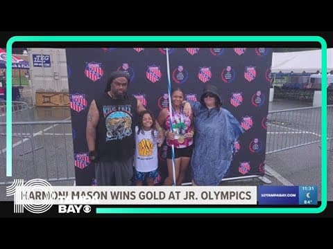 West Tampa's Harmoni Mason wins gold at Jr. Olympics