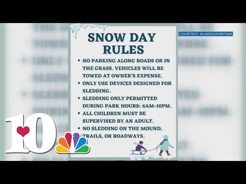 Lakeshore Park releases snow day rules