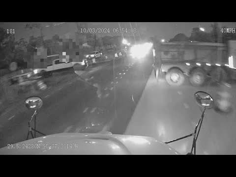 School bus driver disregarded stop sign held by flagger before crash involving dump truck, DPS says