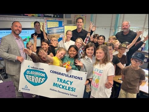 Classroom Heroes | SDCCU honors Tracy Mickles from Holmes Elementary School