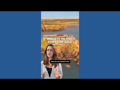 A private island fort in Wales is now on the market for $4 million.