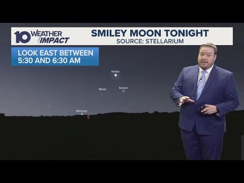 When to view 'smiley moon' in Ohio this week