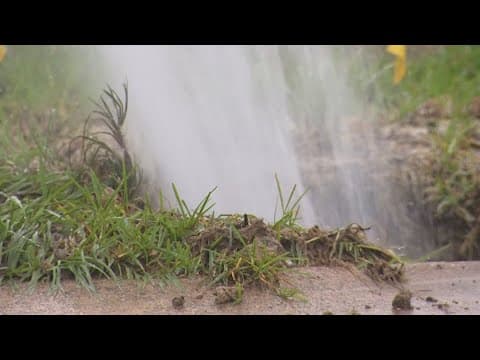 East Houston homeowner wakes up to huge water leak in yard