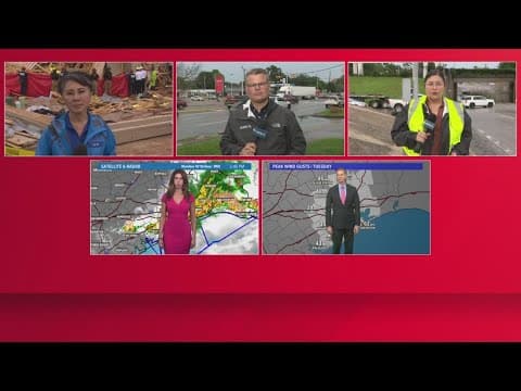 Severe thunderstorms in SE Texas cause widespread power outages, street flooding