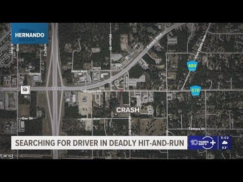 54-year-old woman killed in hit-and-run crash in Hernando County