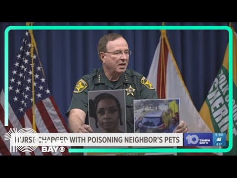 Nurse in Lakeland arrested for poisoning neighbors' pets, Sheriff Grady Judd says