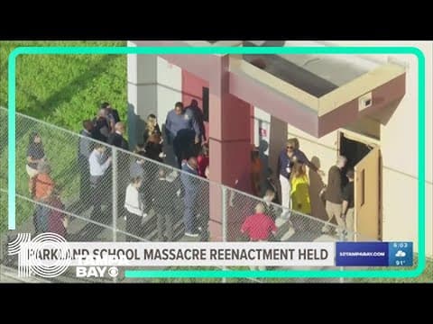 Gunfire erupts again at site of Parkland school shooting in lawsuit reenactment