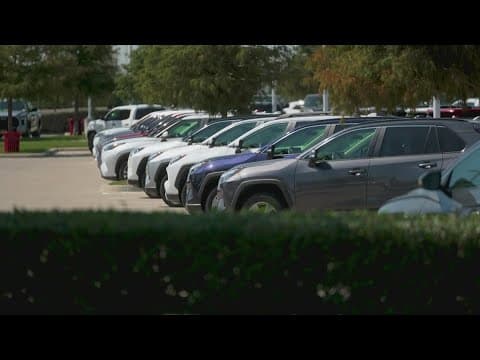 Texas driver receives citation for license plates during a test drive at dealership