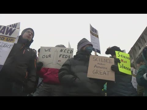 Protesters, lawmakers warn about impacts following cuts to the US Dept. of Health and Human Services