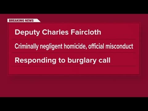 Morgan County deputy charged in fatal shooting during burglary call