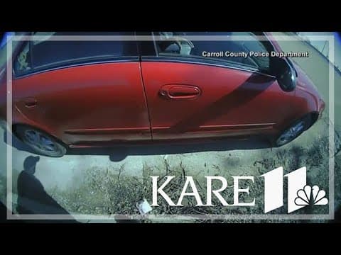 Body camera video shows Iowa officer thrown from moving car