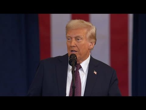 Donald Trump begins his second presidential inauguration address