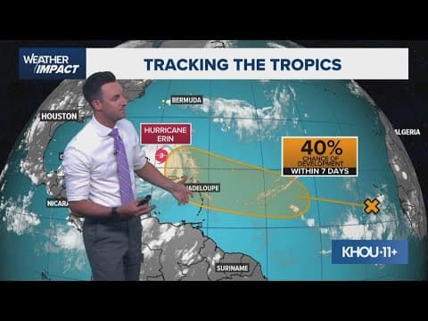 Tropical update: Tracking Hurricane Erin and a spot behind it in the Atlantic