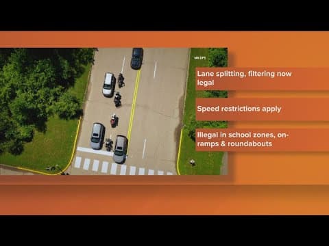 Lane splitting goes into effect for Minnesota motorcyclists